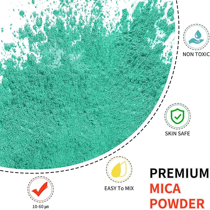 Mica Powder - 100g Mica Powder for Epoxy Resin - Metallic Color Pigment for - Image 2