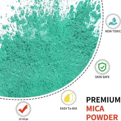 Mica Powder - 100g Mica Powder for Epoxy Resin - Metallic Color Pigment for - Image 2