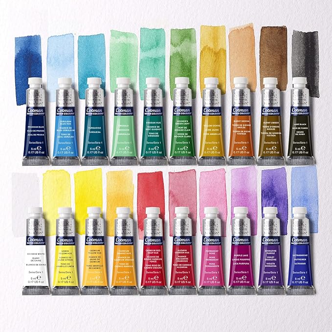 Winsor & Newton Cotman Watercolor Paint Set, 20 Colors, 5ml Tubes - Image 4