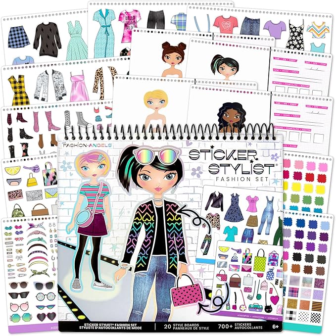 Fashion Angels Sticker Stylist 12544, Fashion Design Sticker by Number Activity by FashionAngels
