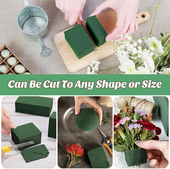 Aneco 12 Pieces Floral Foam Blocks - Image 3