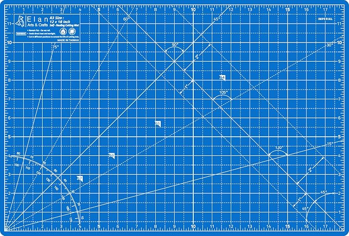 Elan Cutting Mat A3 Blue, Self Healing Cutting Mat 12x18 Inch, 5-Ply Craft - Image 2