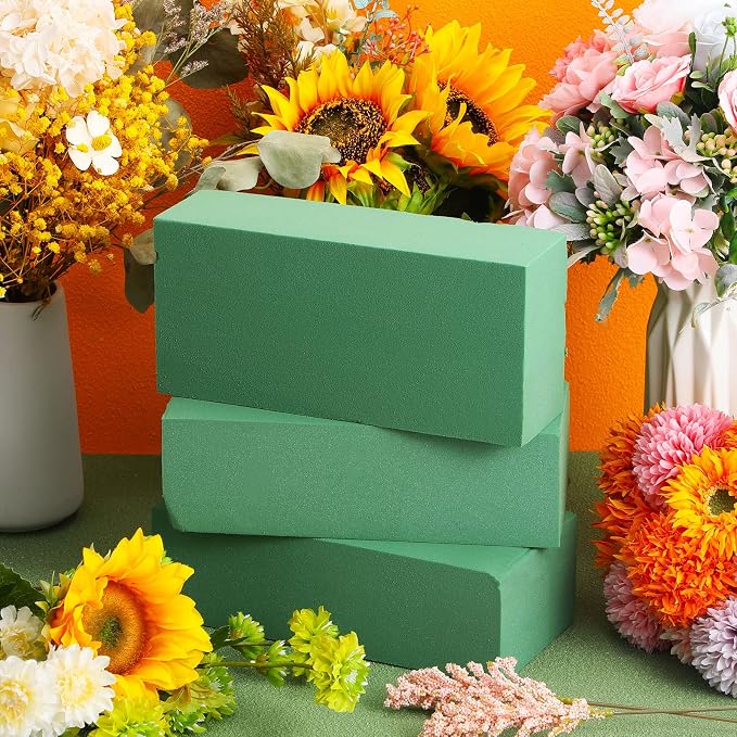 Pangda 30 Pcs Floral Foam Blocks 7. 9''lx3. 5''wx2. 4"h Green Wet and Dry - Image 6