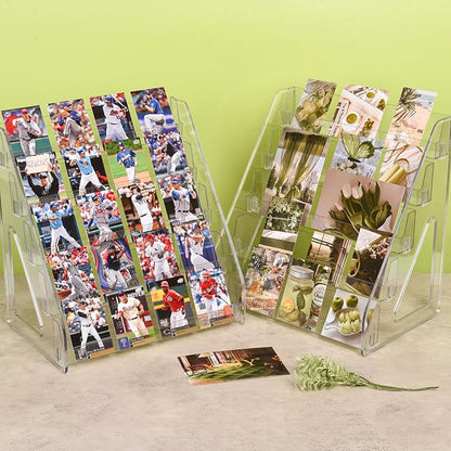Elevated 5 Tier Clear Acrylic Card Display Stand - Image 6