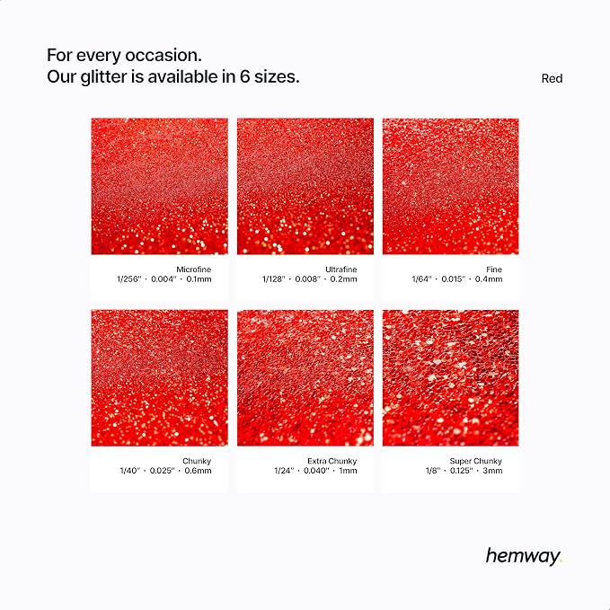 Hemway Polyurethane & Epoxy Resin Glitter 100g / 3.5oz Metallic Crystal Flake - Image 3