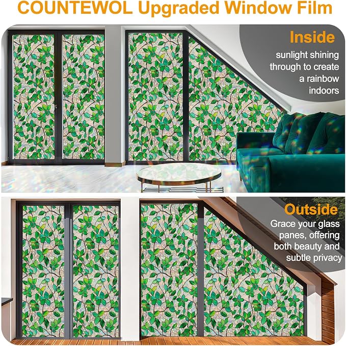 Window Privacy Film Stain Glass Window Film Rainbow Window Film Window clings - Image 5