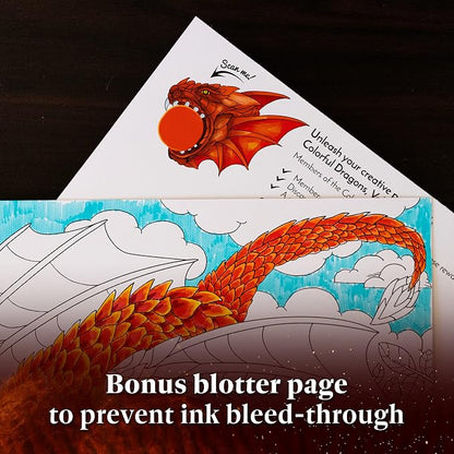 ColorIt Colorful Dragons Adult Coloring Book - Image 7