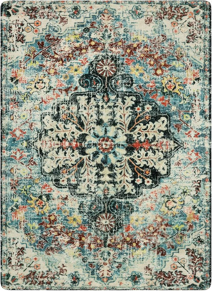 Lahome Bohemian Floral Medallion Area Rug - Image 9