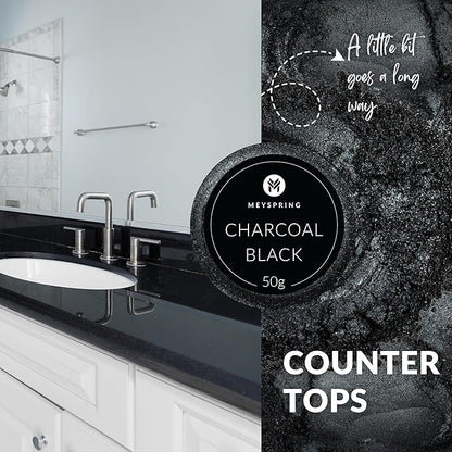 MEYSPRING Charcoal Black Mica Powder - Image 6