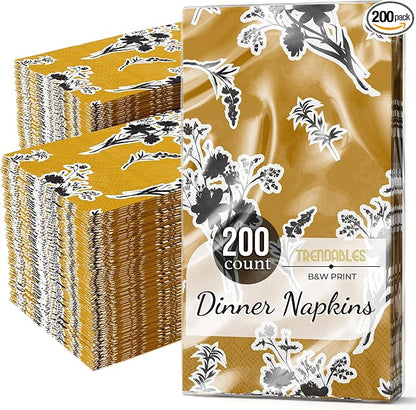 Trendables Floral Napkins for decoupage 200 Pcs 3 Ply floral paper napkins by Trendables