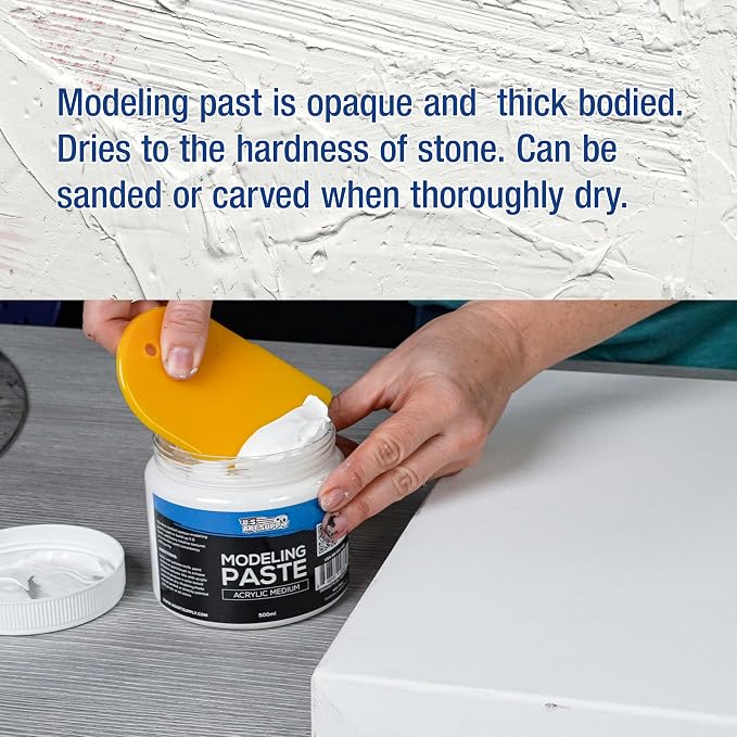 U.S. Art Supply Acrylic Modeling Paste - Image 3