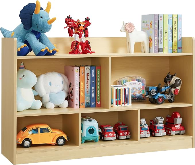 Kids Toy Storage Organizer, 5-Section Bookshelf by Onirw