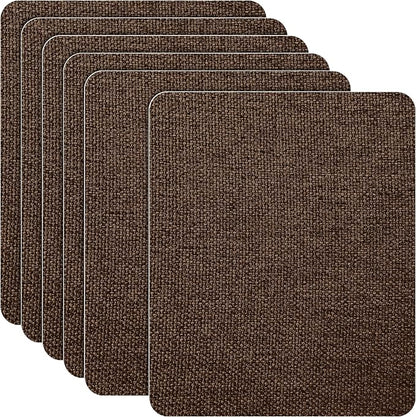 Azobur Coarse Linen Repair Patches, 6 Piece Self-Adhesive Linen Fabric Patches by Azobur