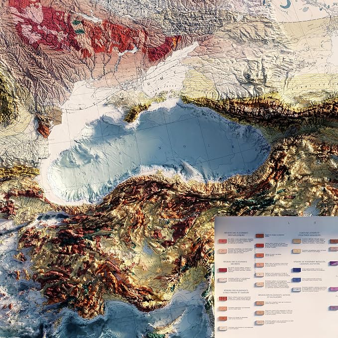Muir Way Shaded Relief Elevation Map of Europe - Image 3