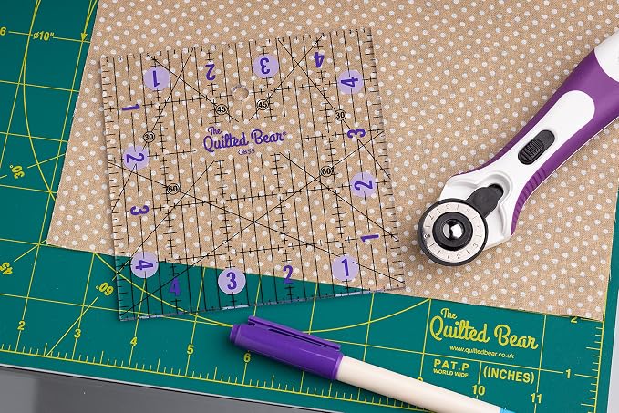 The Quilted Bear Rotating Cutting Mat 18" x 18" - Image 7