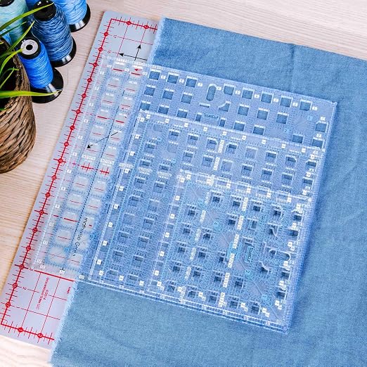 Square Quilting Ruler Set | 3 Square Quilting Rulers | 12.5x12.5, 6.5x6.5 - Image 6