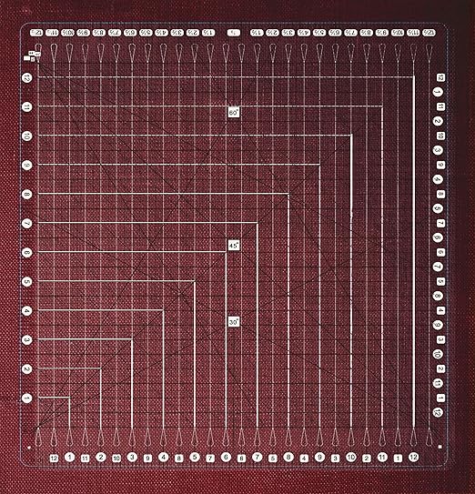 Quilting Ruler- 12.5 * 12.5" Slotted Rulers - Image 2