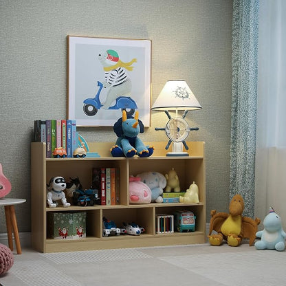 Kids Toy Storage Organizer, 5-Section Bookshelf - Image 6