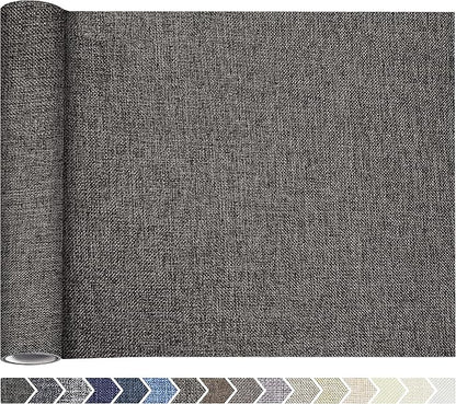 KING MOUNTAIN Coarse Linen Repair Patches, Self-Adhesive, 12x40 Inch, Dark Grey by ForABetterHomeLife