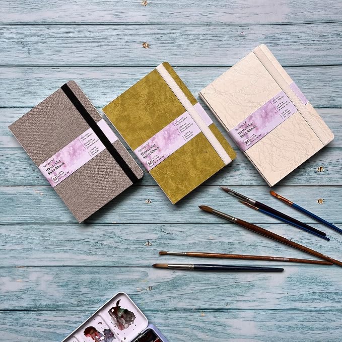 tumuarta Watercolor Sketchbook, 140 LB, 100% Cotton Paper, Cold Press, 24 Sheets - Image 7