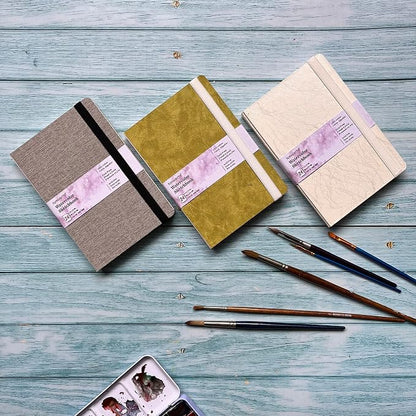 tumuarta Watercolor Sketchbook, 140 LB, 100% Cotton Paper, Cold Press, 24 Sheets - Image 7