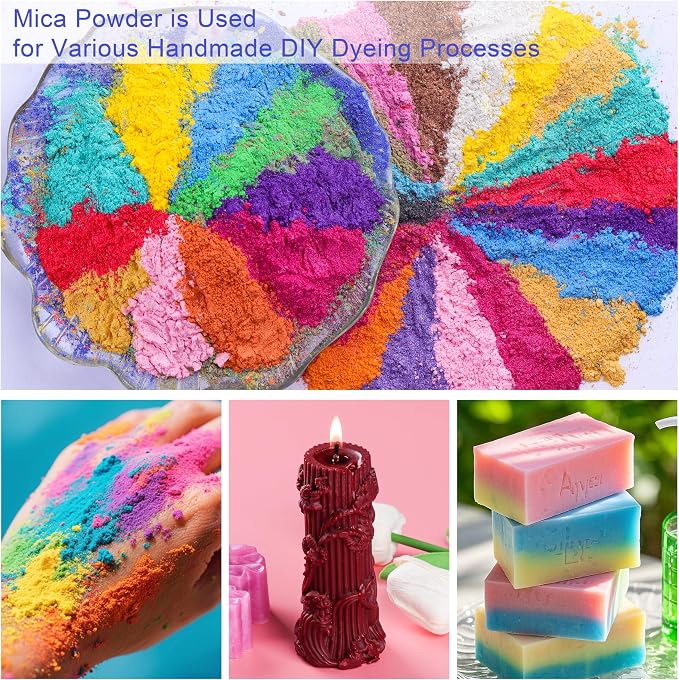 MTBJZJ Mica Powder for Resin, 25 Colors - 20g/Bottle of Epoxy Resin Color - Image 6