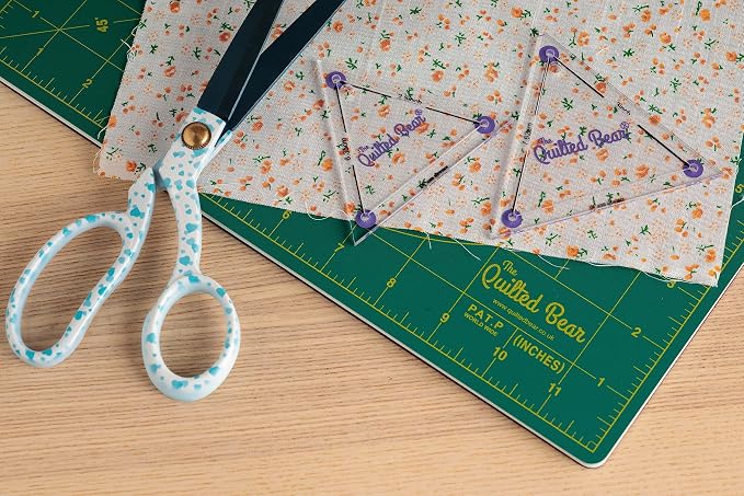 The Quilted Bear Triangle Quilting Templates – 8 Clear Non-Slip Acrylic Quilt - Image 7