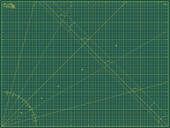 Elan Cutting Mat A0 Green, Extra Large Self Healing Cutting Mat 36 x 48 Inch - Image 2