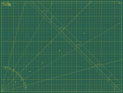 Elan Cutting Mat A0 Green, Extra Large Self Healing Cutting Mat 36 x 48 Inch - Image 2