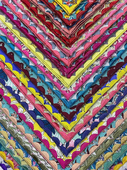 Ridhi Mix Random Hand Block Print Napkins 18" x 18" Set of 6 Reusable Cotton - Image 5