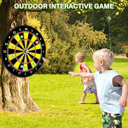 Large Dart Board for Kids, Kids Double-Sided Dart Board - Image 6