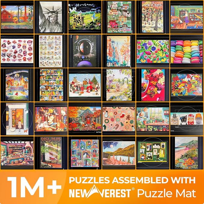 Newverest Jigsaw Puzzle Mat Roll Up, Saver Pad 39.4” x 23.6” Portable Keeper Up - Image 2