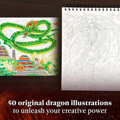 ColorIt Colorful Dragons Adult Coloring Book - Image 4