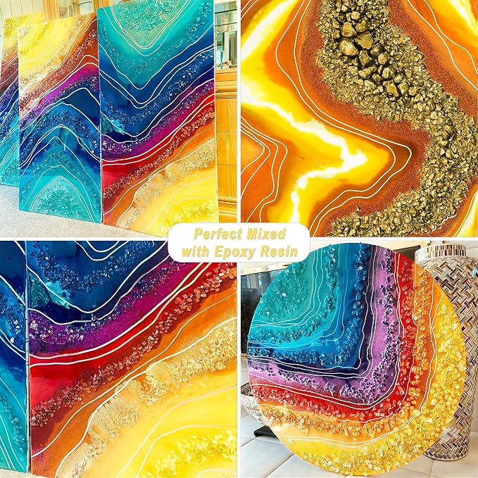Yellow Mica Powder Pigment Big Bottle Pigment Powder Multipurpose DIY Arts and - Image 6