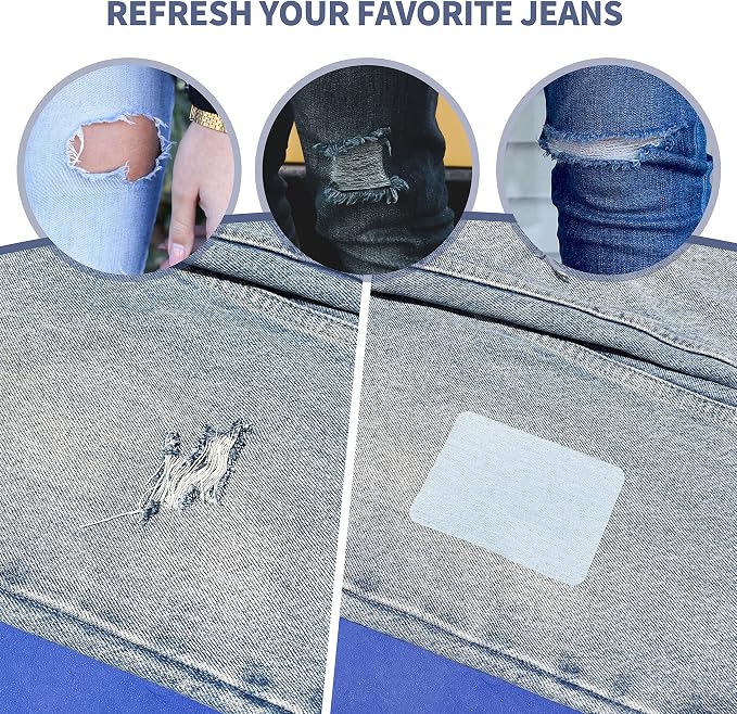 KING MOUNTAIN Iron-on Repair Patch, Jeans and Clothing Repair and Decoration Kit - Image 4