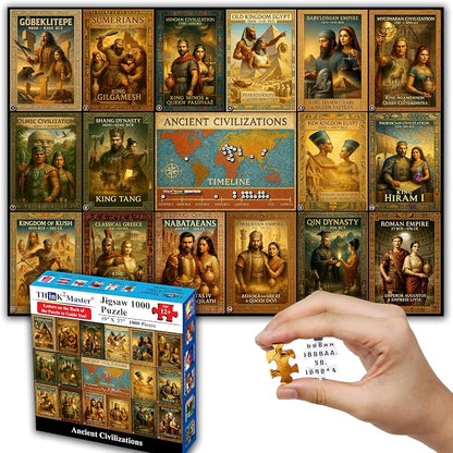 Think2Master Ancient Civilizations World History Jigsaw Puzzle 1000 Pieces by Think2Master
