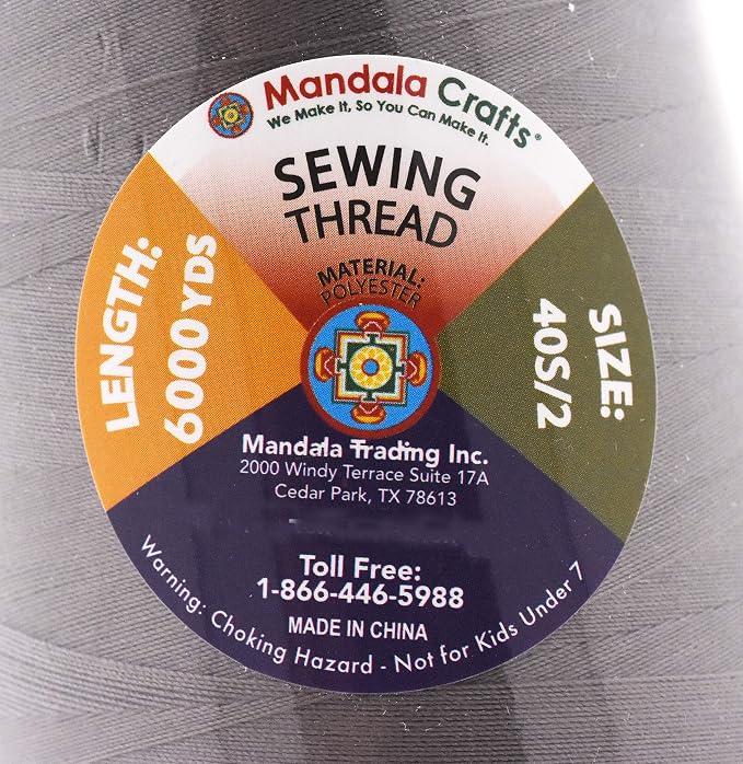 Mandala Crafts 4 Pack of Serger Threads Cones Spools - Image 3