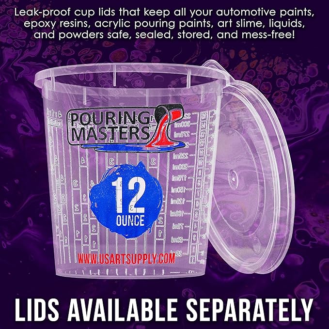 Pouring Masters 12 Ounce Graduated Plastic Mixing Cups - Image 5
