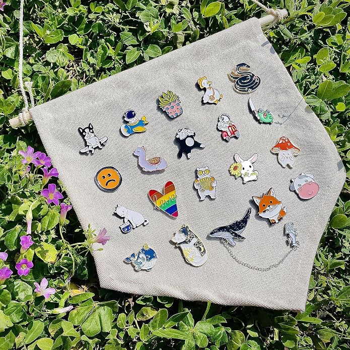 20/40/50 Pcs Cute Enamel Backpack Pins, Funny Anime Enamel Lapel Pins Bulk Set - Image 5
